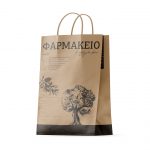 Χάρτινη στριφτό L — 22x10x32,5 cm — Ελιά (Καφέ)