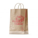 Χάρτινη στριφτό L — 22x10x32,5 cm — Merry Christmas